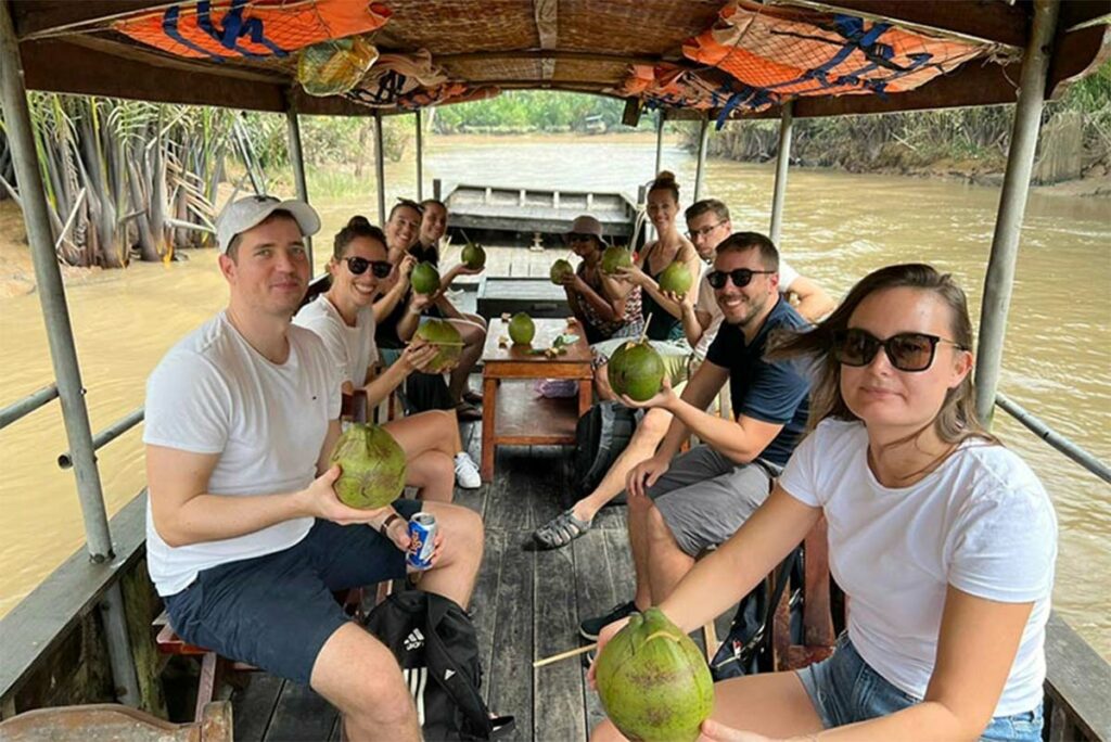 boat tour in Ben Tre in the Mekong Delta