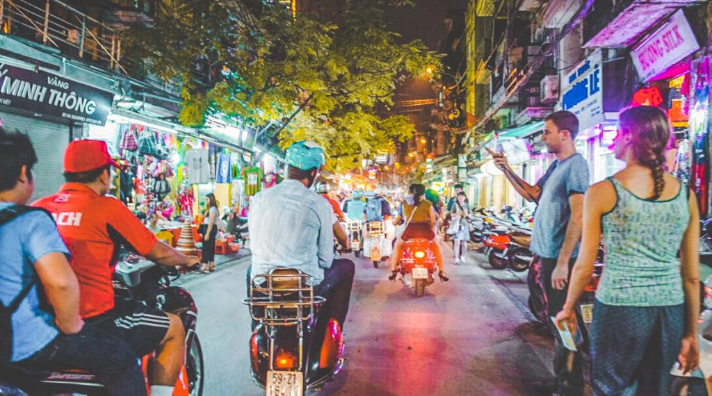 Saigon’s nightlife Vespa tour