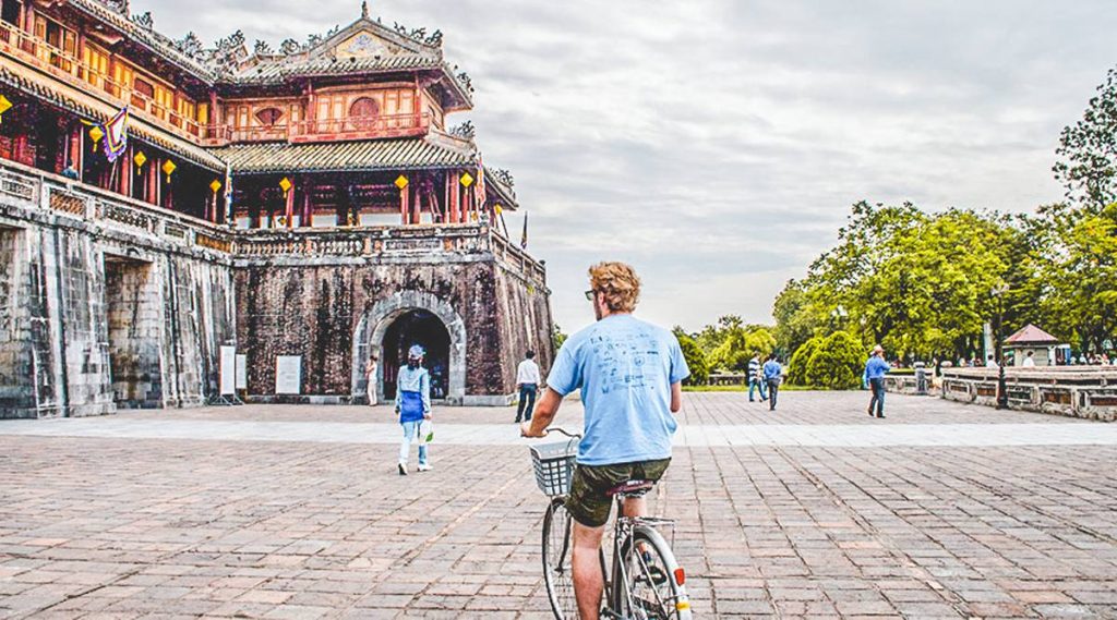 biking in Hue