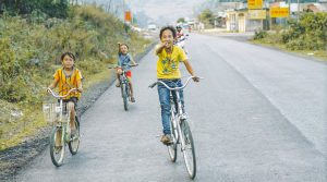 biking in Vietnam