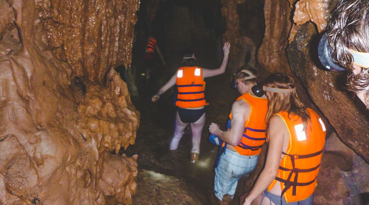 Dark cave tour