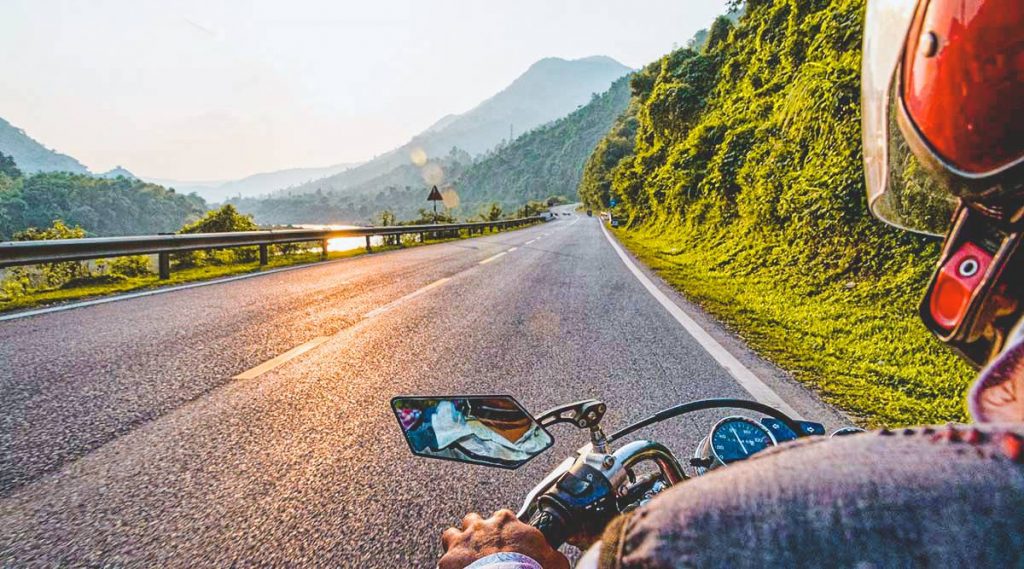 driving motorbike Vietnam