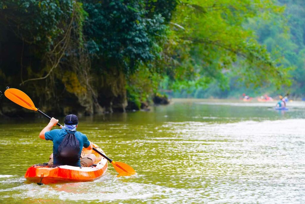 Ba Be Lake kayaking