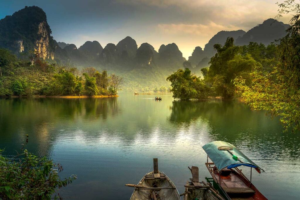 Na Hang Lake is a stunning lake in Tuyen Quang - off the beaten track in Vietnam