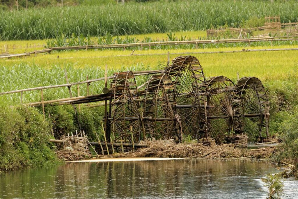 Whater wheels at Pu Luong nature reserve