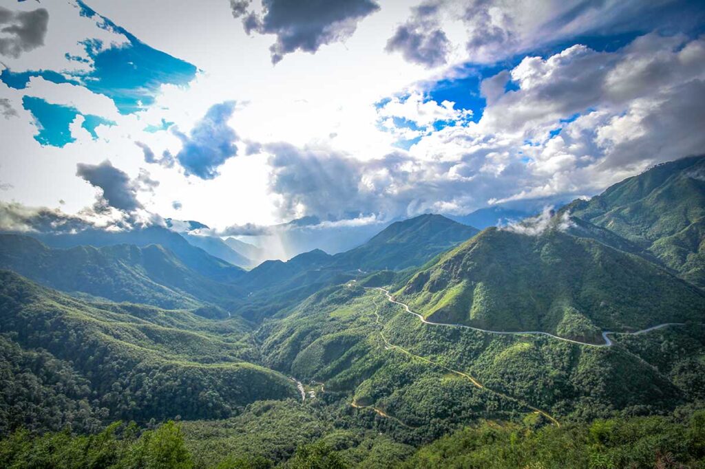 Views over Tram Ton Pass from Sapa Heaven's Gate