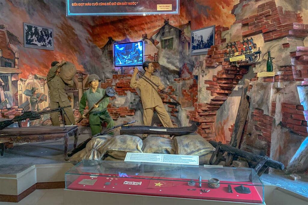 Indoor displays at B52 Victory Museum