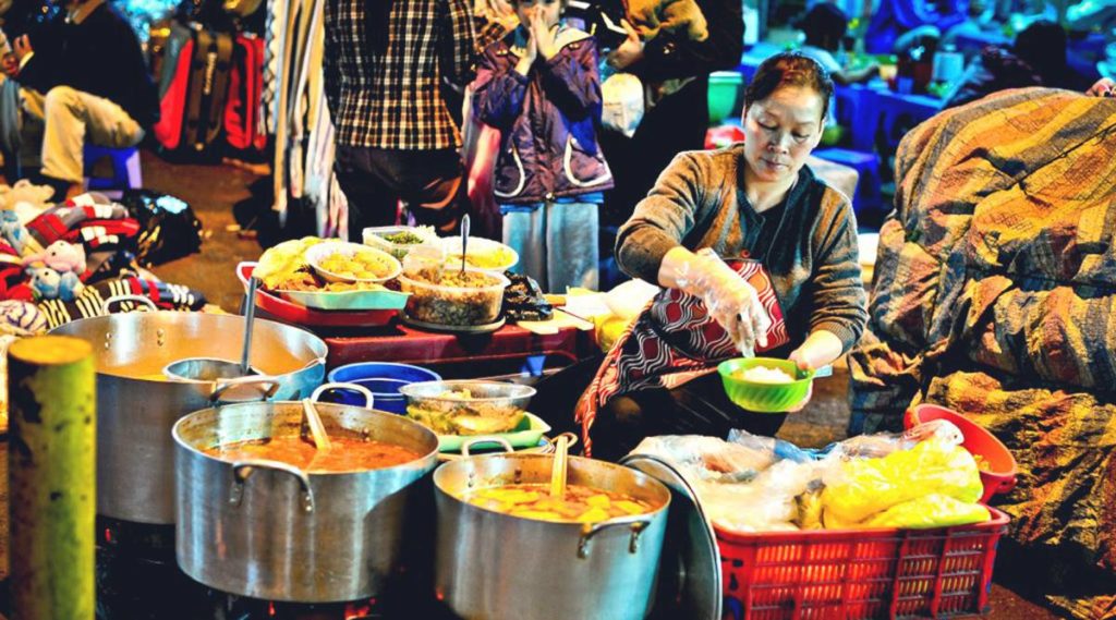 food in Dalat Night Market