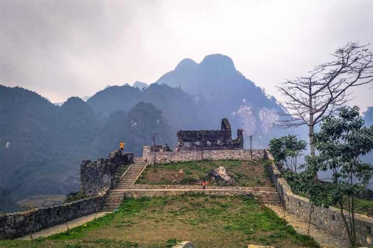 Ruins of a French watchpost along the Ha Giang Loop