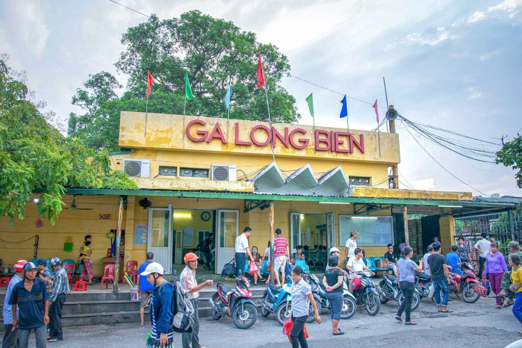 Entrance of Long Bien Railway Station