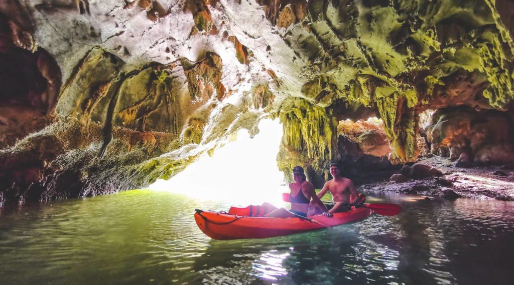 kayaking Halong Bay