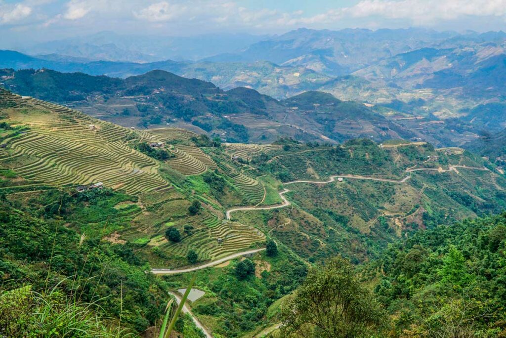 terraced rice fields Ga Giang