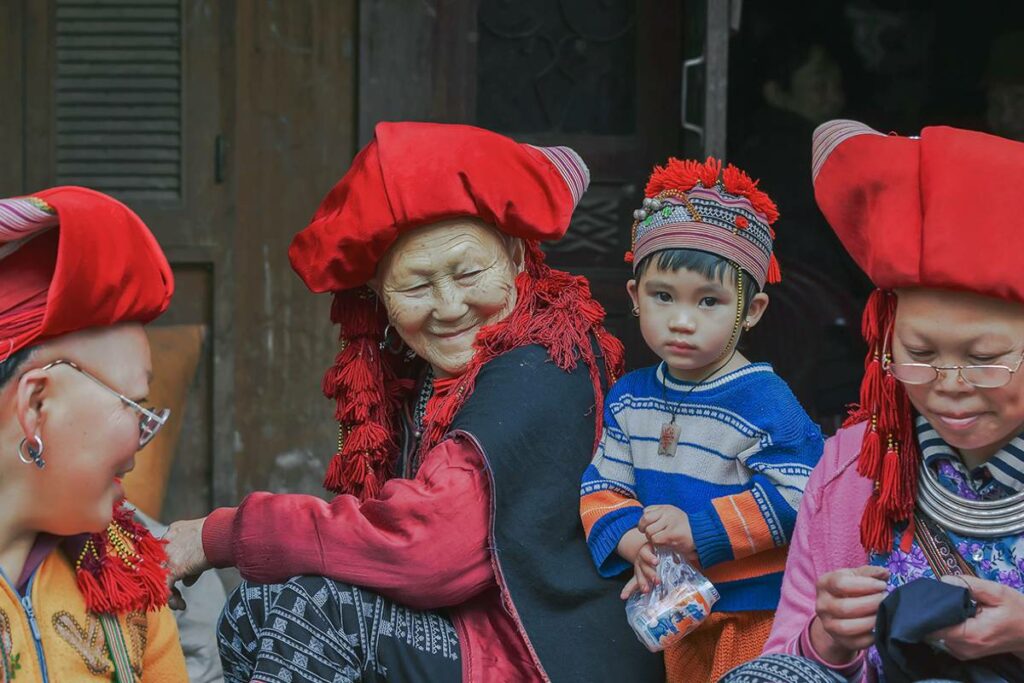 ethnic minority in Ta Van village near Sapa