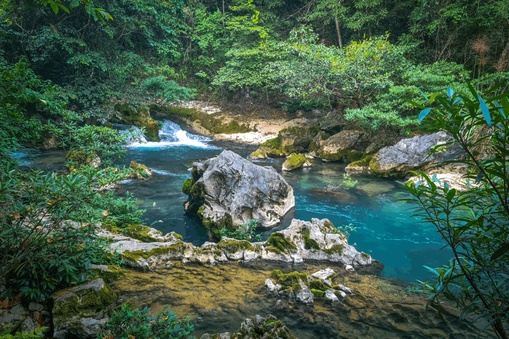 A stream at Pac Bo in Cao Bang