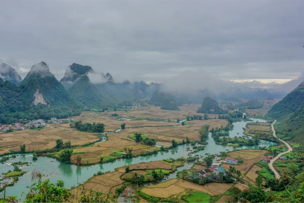 Phong Nam valley in Cao Bang
