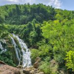 Go Lao Waterfall seen from the road