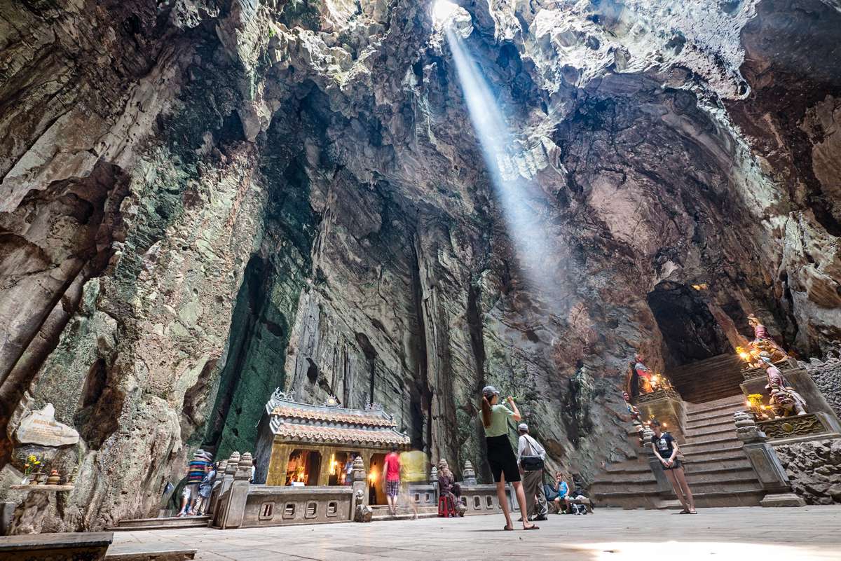 Marble Mountains temple cave