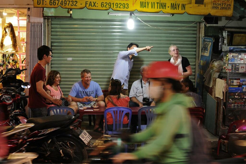 street food tour on motorbike Ho Chi Minh City