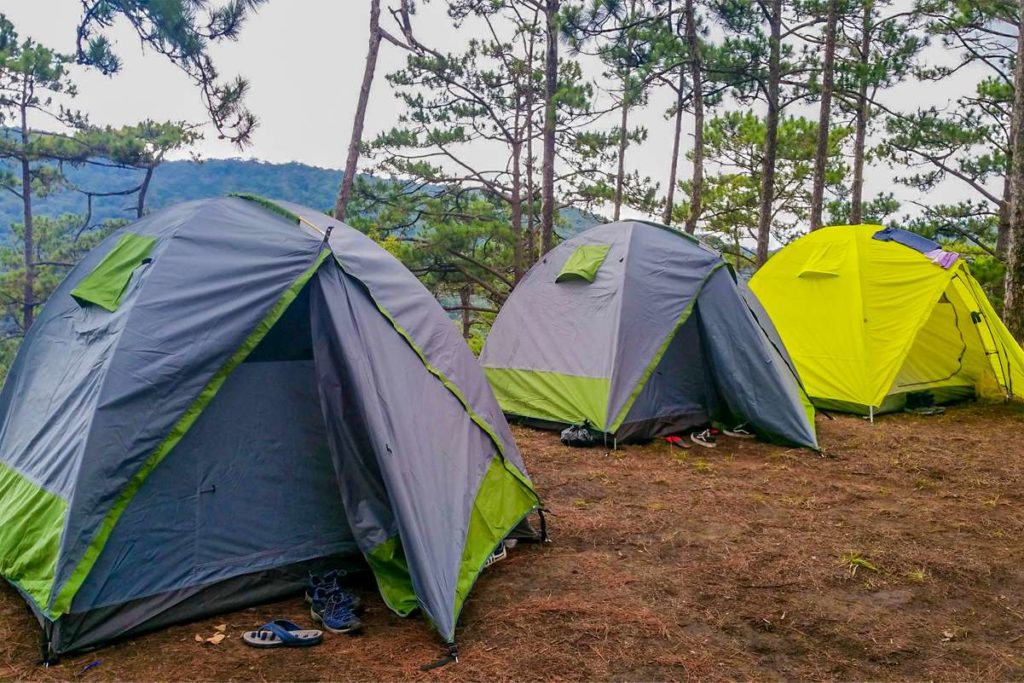 Camping in Dalat at Thien Phuc Duc hill