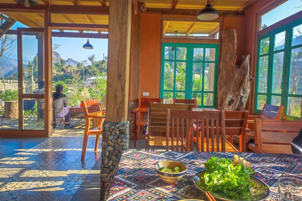 Inside a local homestay in Cao Pha Village
