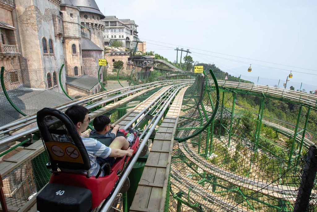 Alpine roller coaster Ba Na Hills