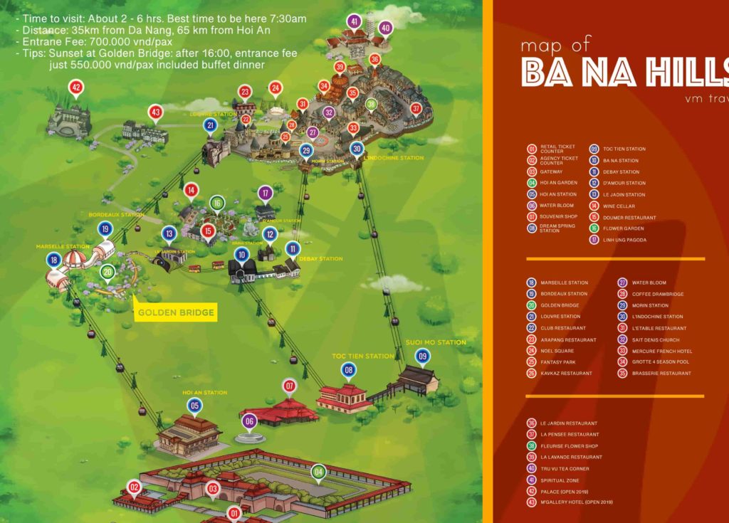Ba Na Hills map