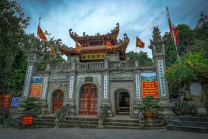 The main gate with three entrances of Bac Ha Temple