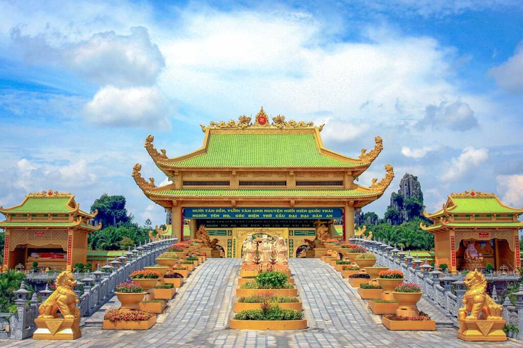 Dai Nam Temple with bridge