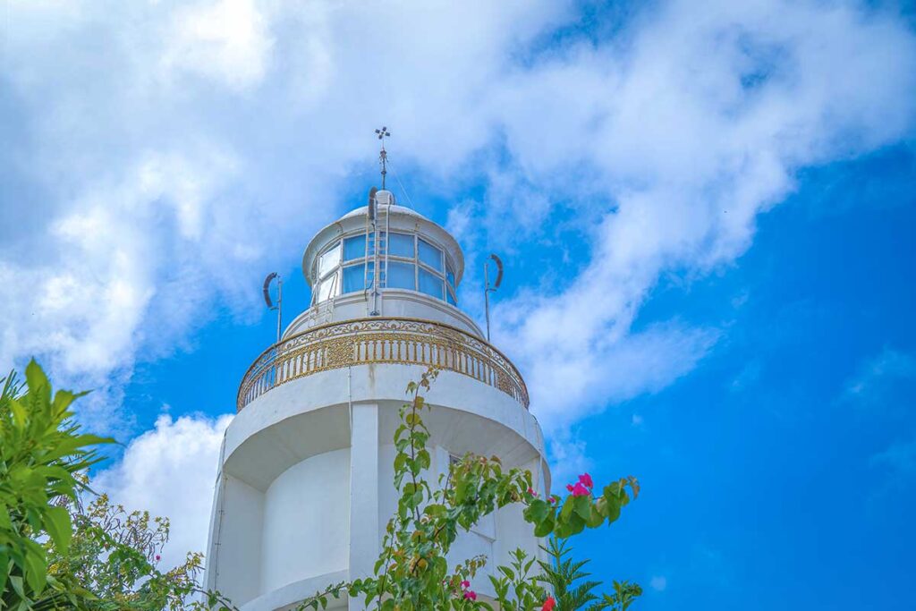 Closeup of the top of Vung Tau Lighthouse