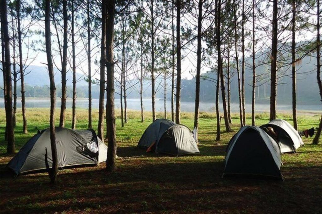 Camping in Dalat at Hon Bo Hill