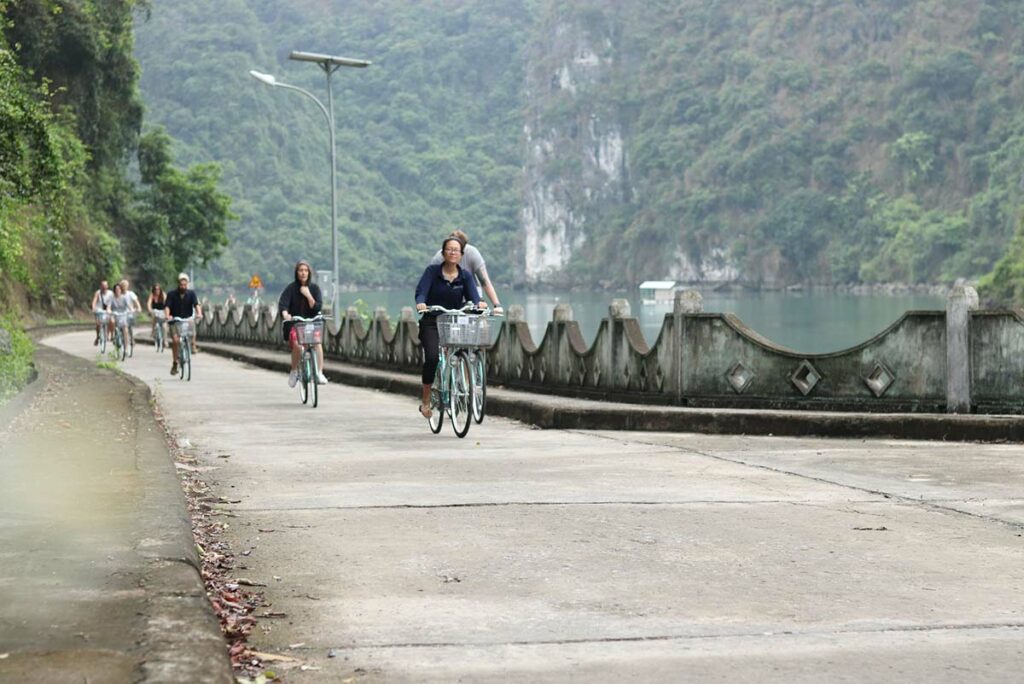 Cycling on Cat Ba Island