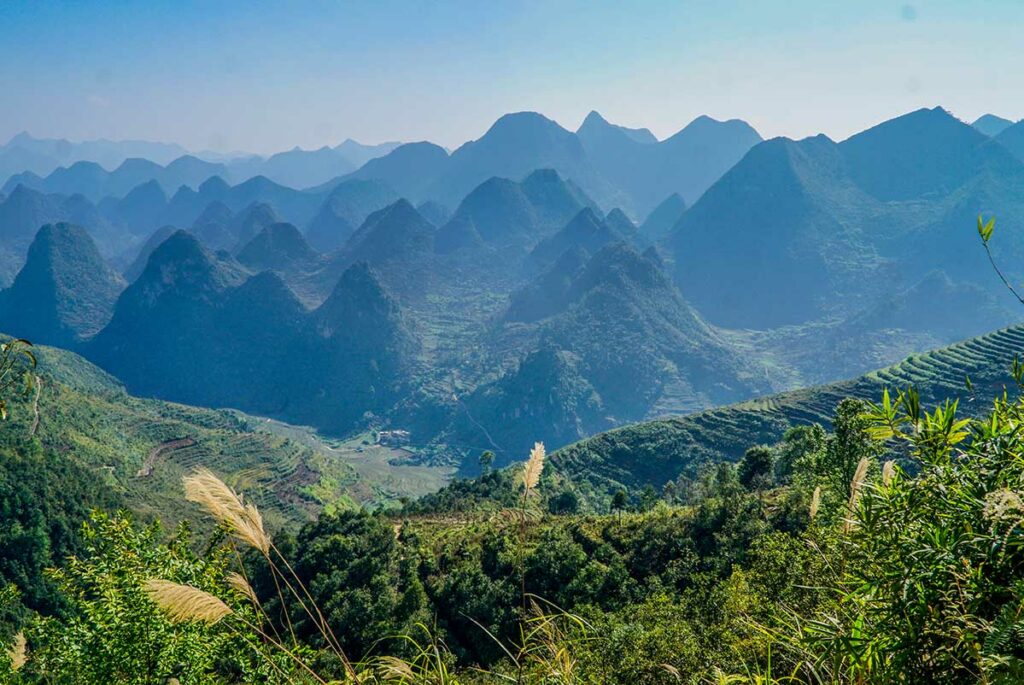 Mountains of Dong Van Karst Plateau in Ha Giang province