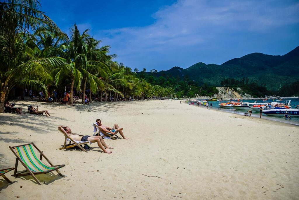 Cham Island beach