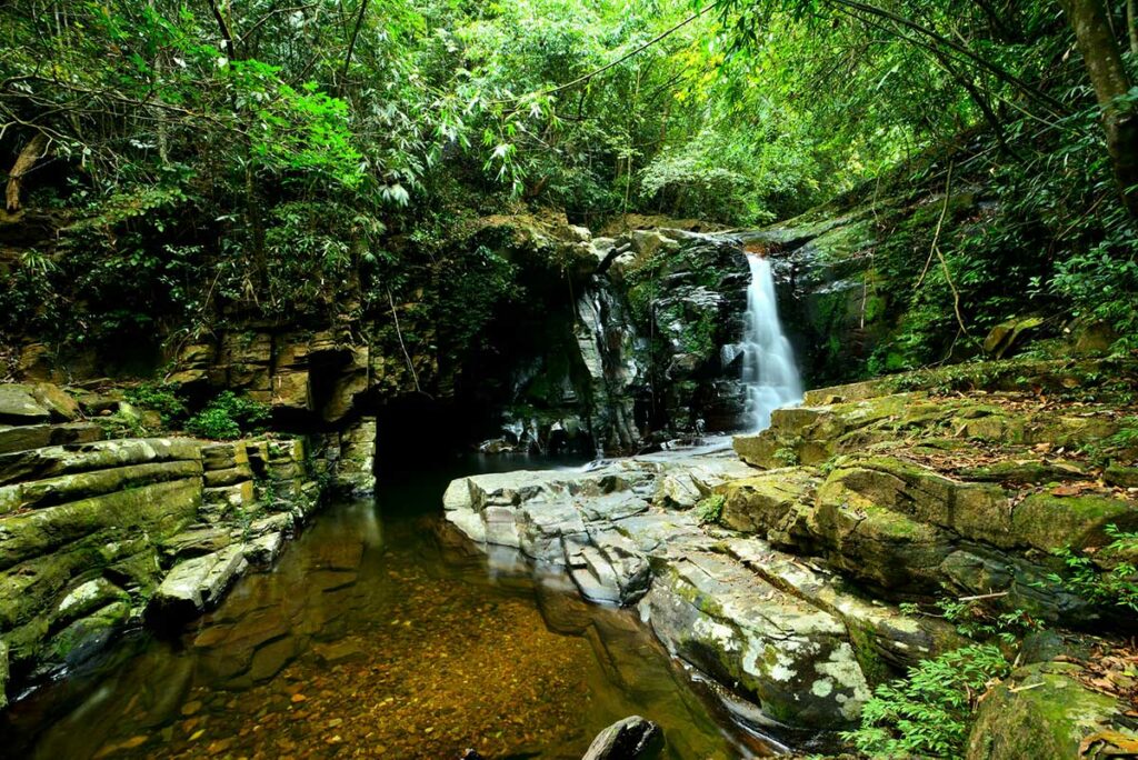 Waterfall in Bach Ma National Park