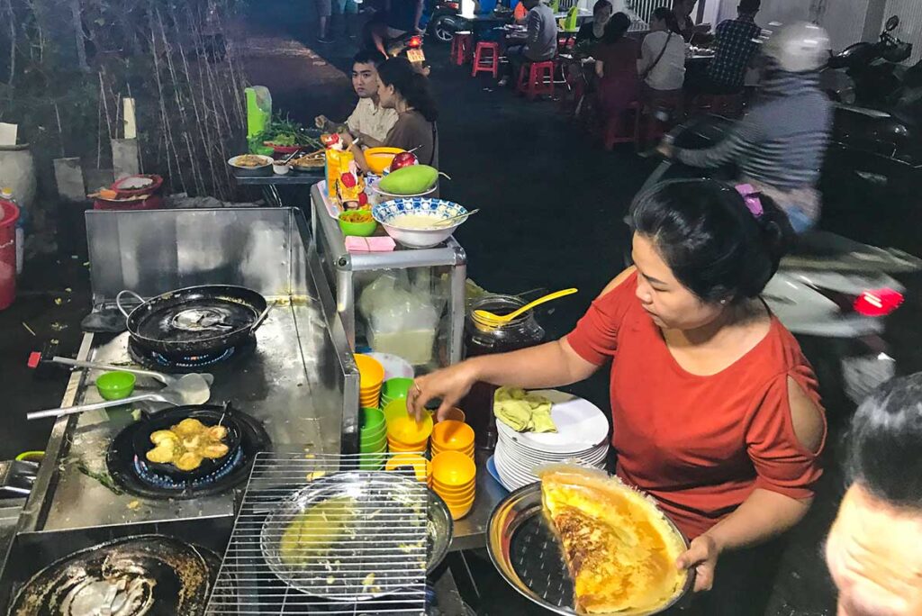 Bánh Xèo street food in Ho Chi Minh City