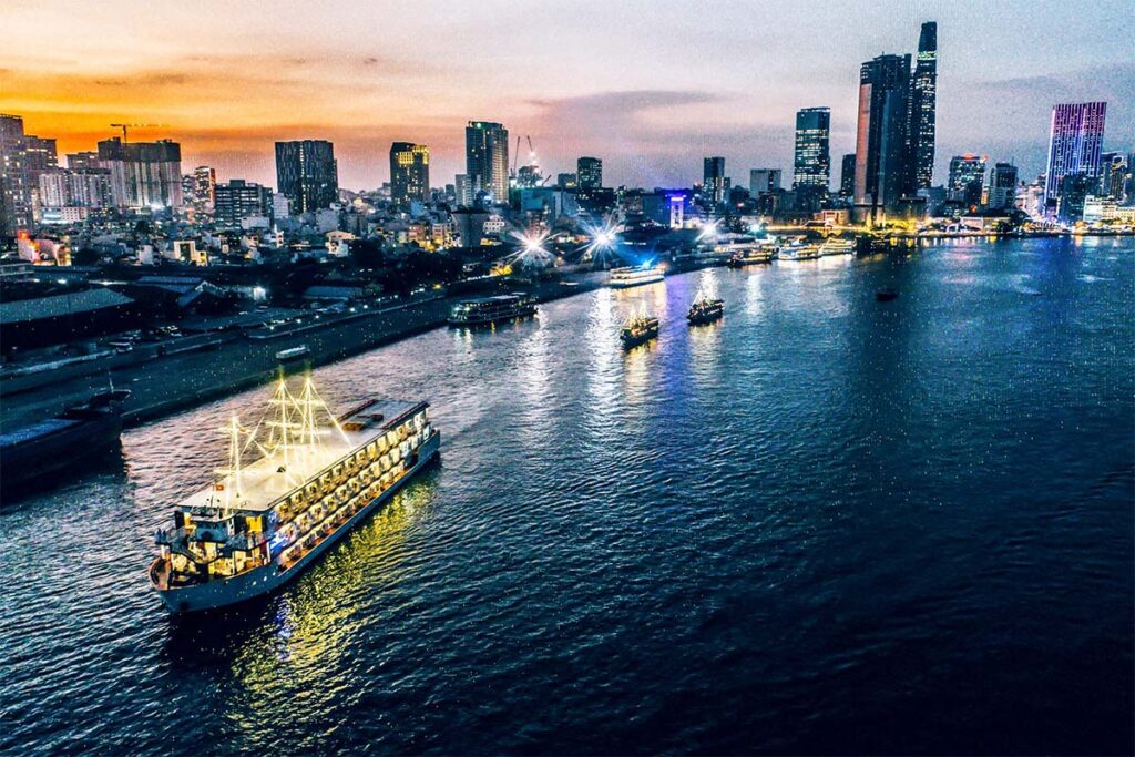 Indochina Queen cruise dinner cruise saigon river