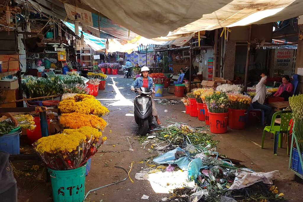 Ho Thi Ky Flower Market in Ho Chi Minh City