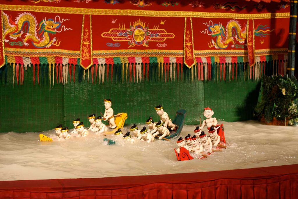 Water puppet show in Vietnam 