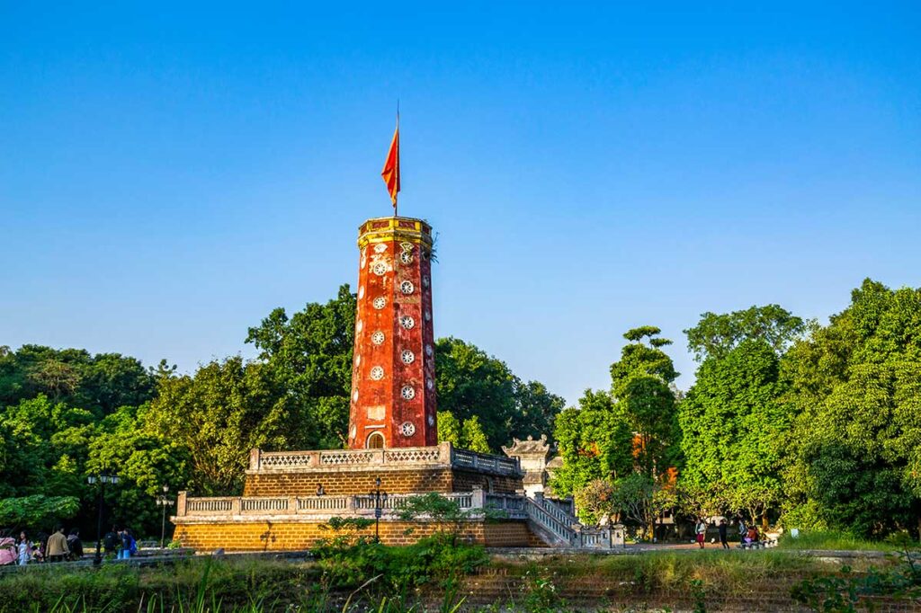 Son Tay Citadel Flag Tower: The imposing Flag Tower of Son Tay Citadel stands tall, a symbol of Vietnam's resilience and history.