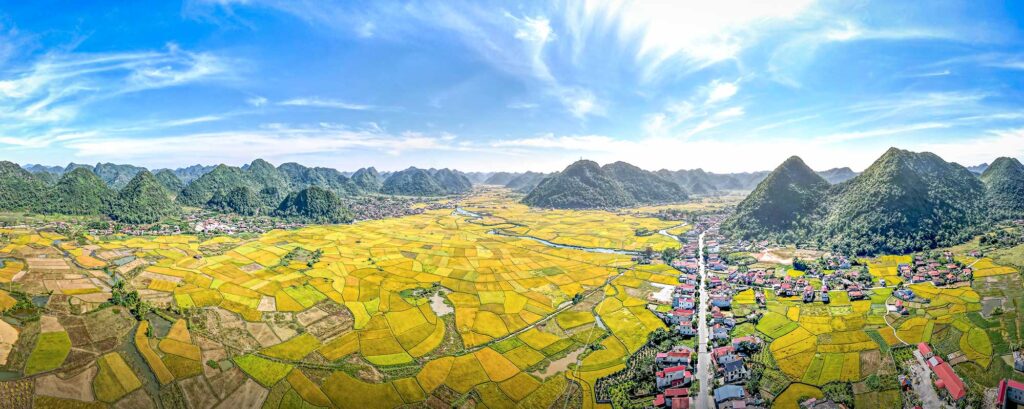A view of Bac Son in Lang Son Province in Vietnam