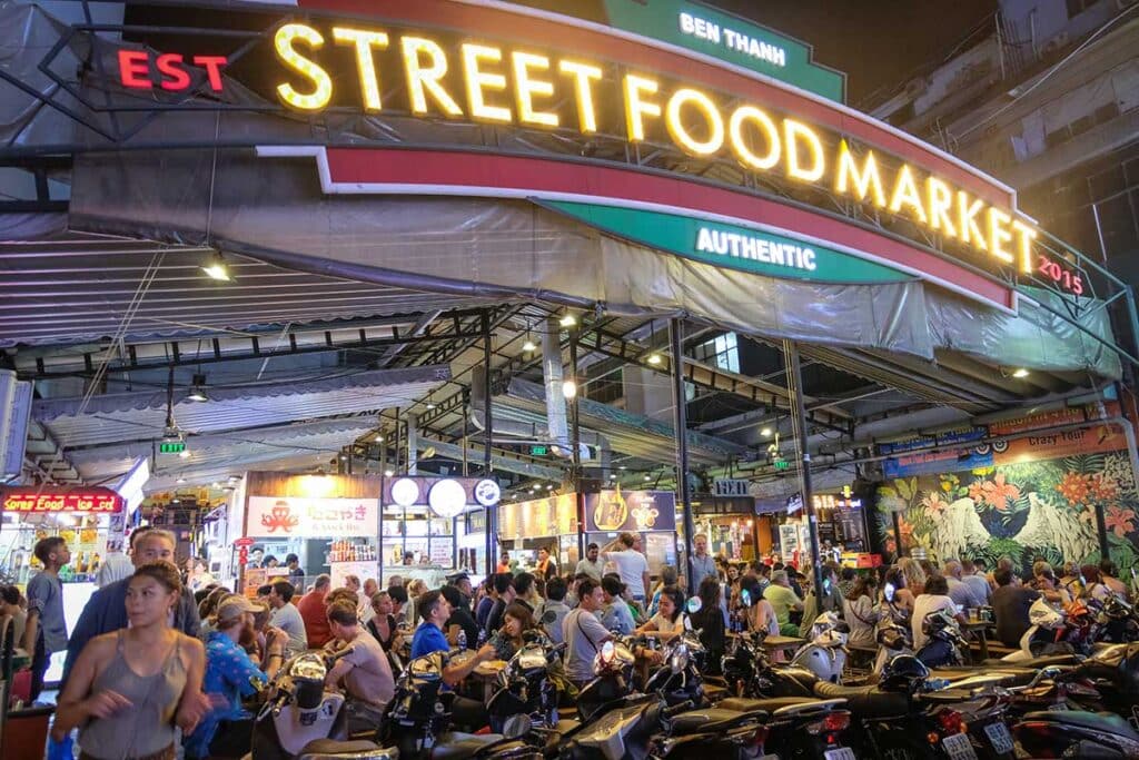 Ben Thanh Street Food Market in Ho Chi Minh City