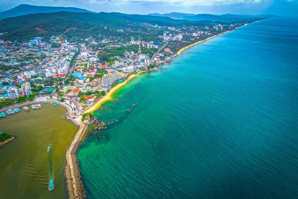 Duong Dong City on the island of Phu Quoc - A famous beach city in Vietnam