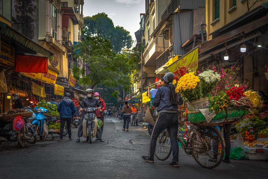 A hidden gem in Hanoi, view of beautiful street with no tourists