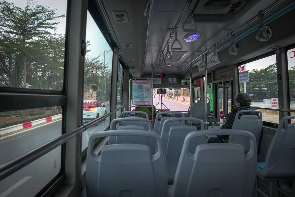 A public bus in Hanoi