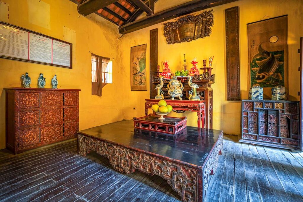 Praying area inside Ma May Ancient House