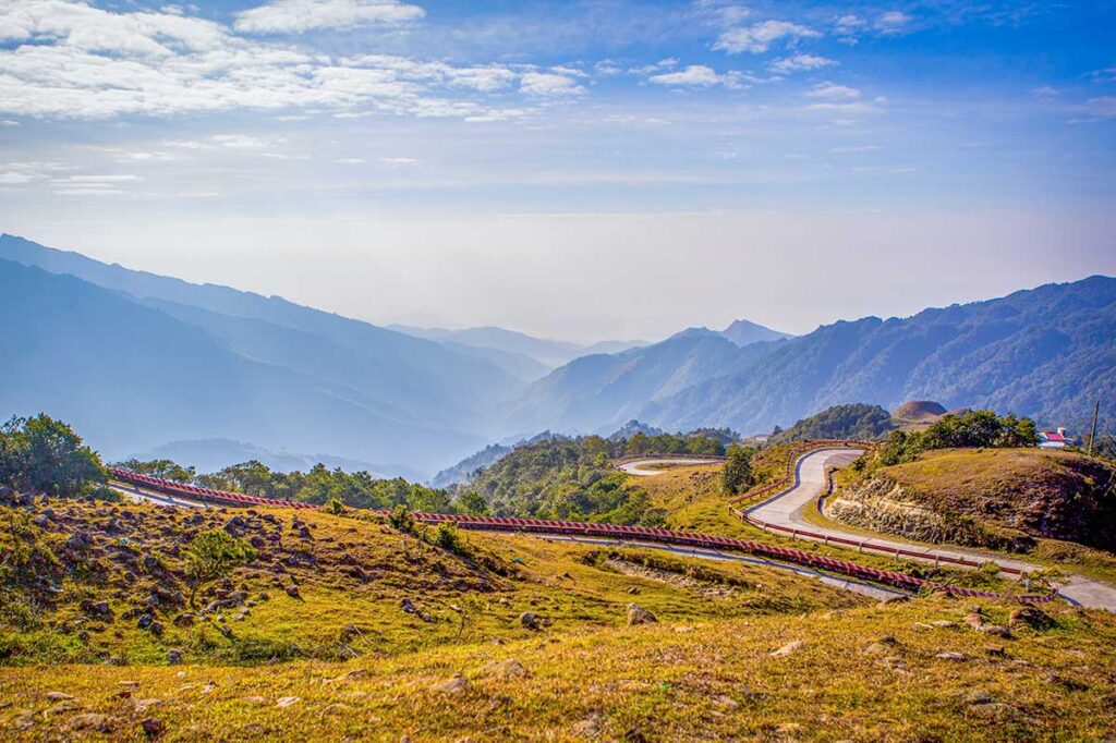 View over Mau Son Mountain in Lang Son