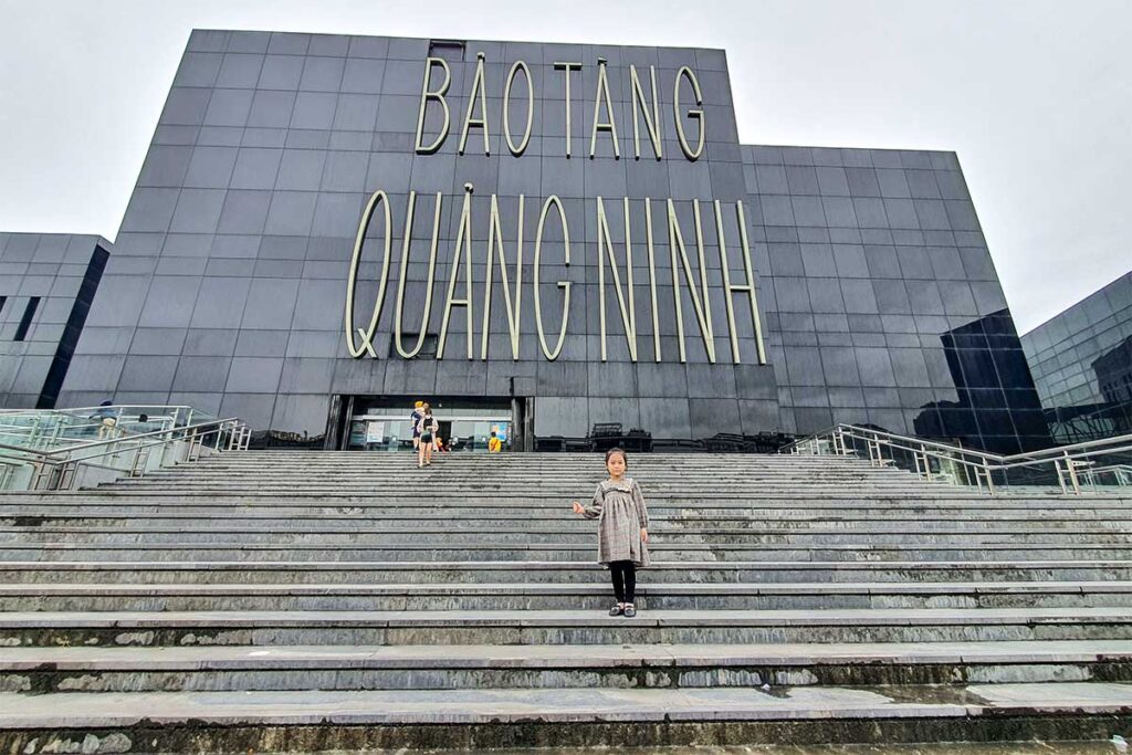 The black exterior of Quang Ninh Museum