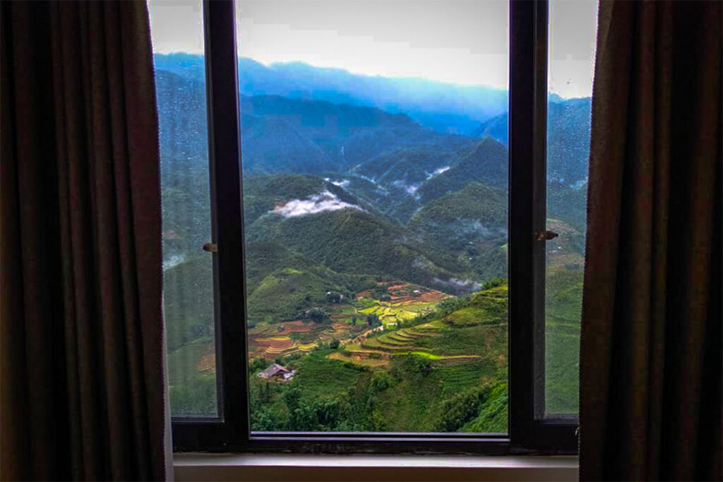 View from the window of Sapa Valley View Hotel