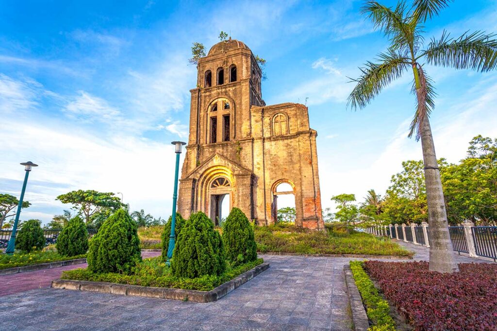 The ruined of Tam Toa Church in Dong Hoi