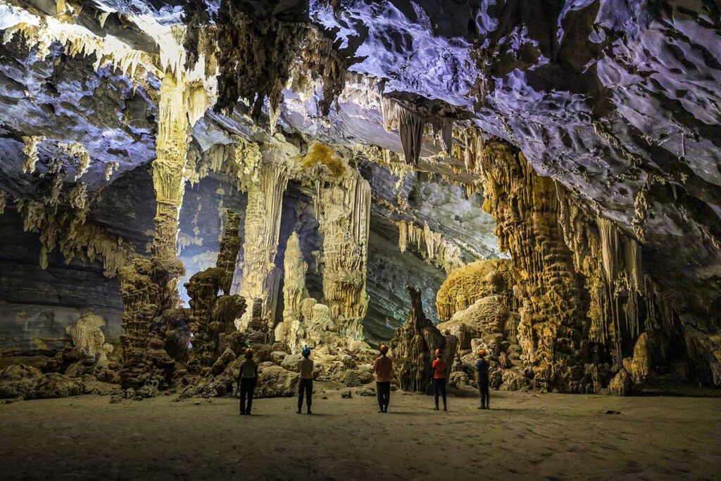 Unique formations inside Tu Lan Cave